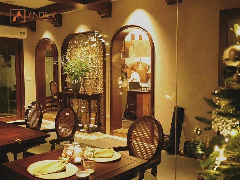 Không gian độc đáo tại Fine dining Lamai với cảm hứng hoa văn họa tiết đời Trần