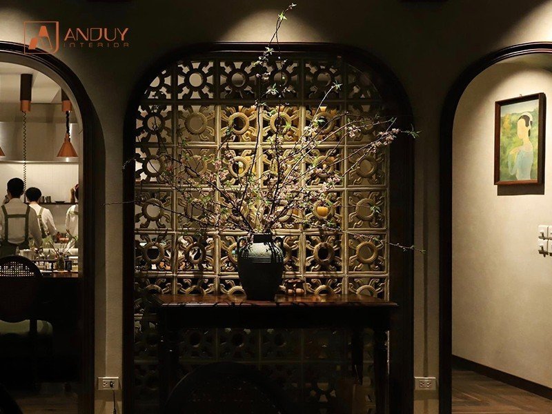 Không gian độc đáo tại Fine dining Lamai với cảm hứng hoa văn họa tiết đời Trần