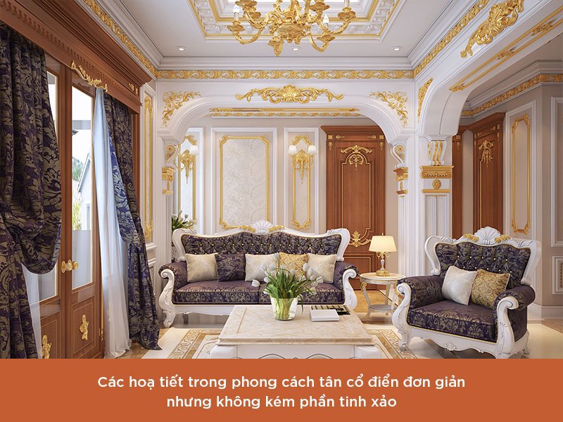 phong cách thiết kế nội thất tân cổ điển