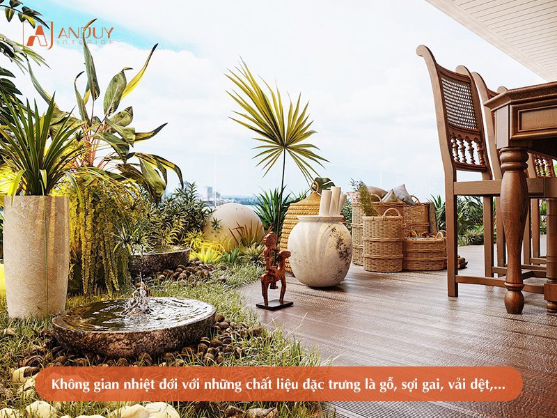 Phong cách thiết kế nội thất Tropical