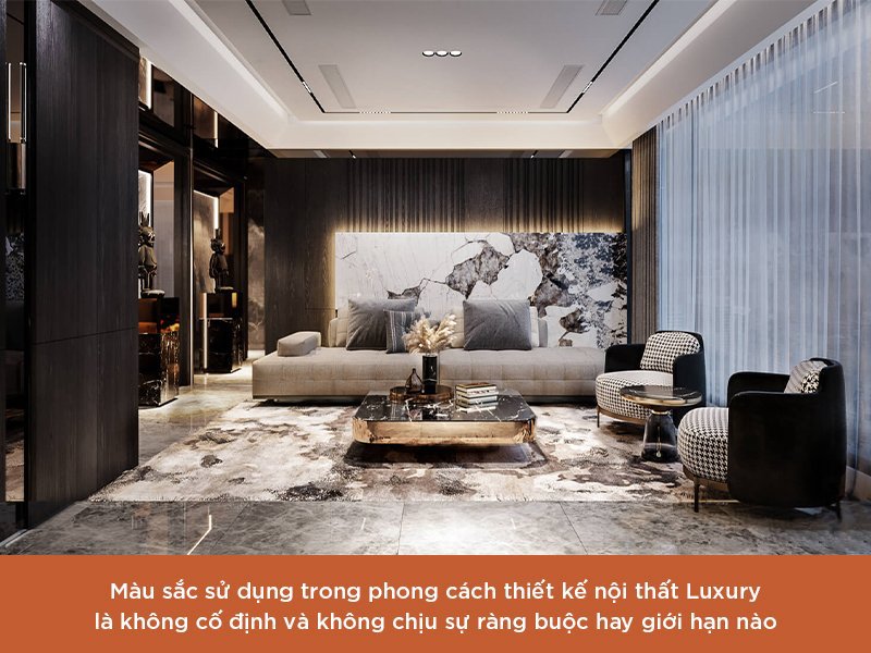 Phong cách thiết kế nội thất Luxury