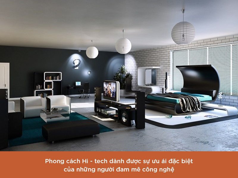 Phong cách thiết kế Hi - tech