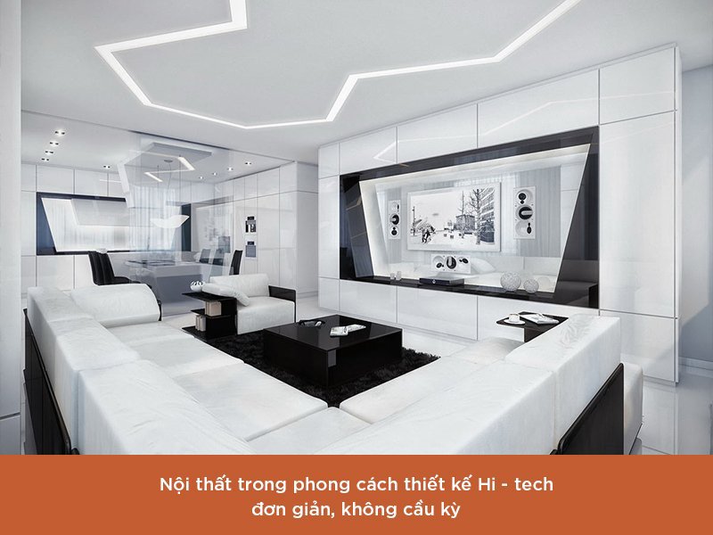 Phong cách thiết kế Hi - tech