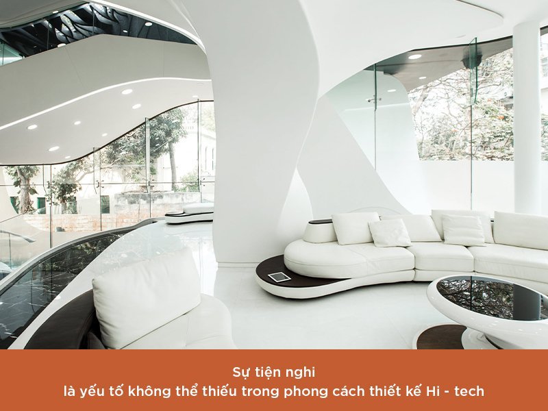 Phong cách thiết kế Hi - tech