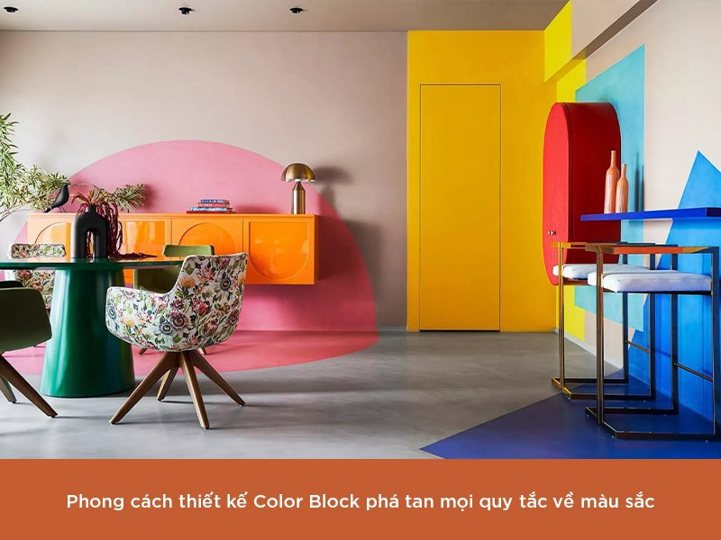 Phong cách thiết kế Color Block