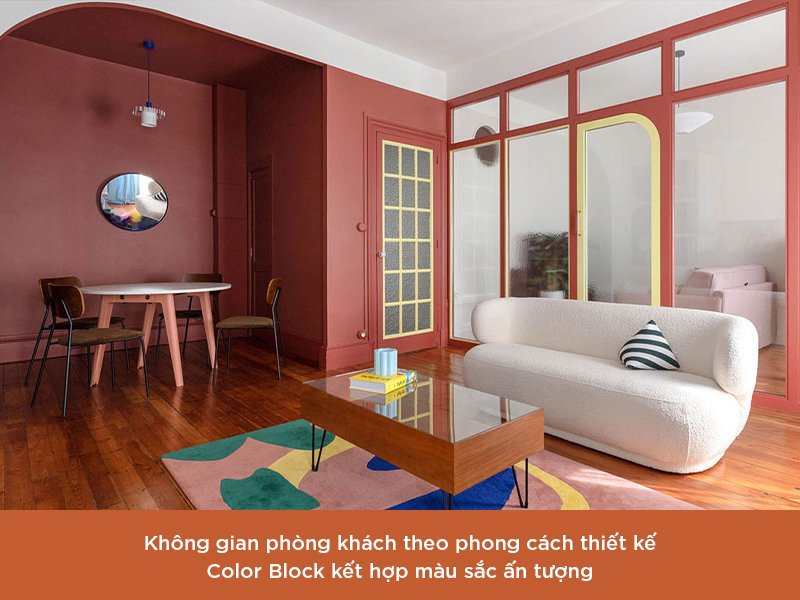 Phong cách thiết kế Color Block