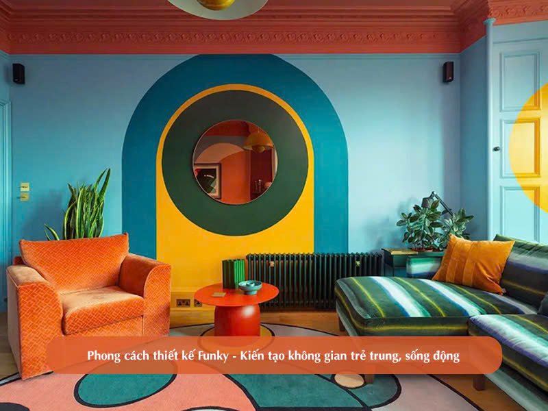 phong cách thiết kế Funky