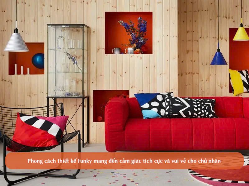 phong cách thiết kế Funky