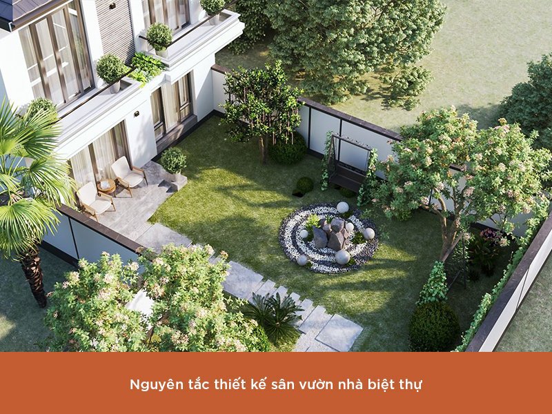 Thiết kế sân vườn nhà biệt thự