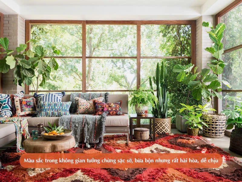 Phong cách thiết kế nội thất Bohemian