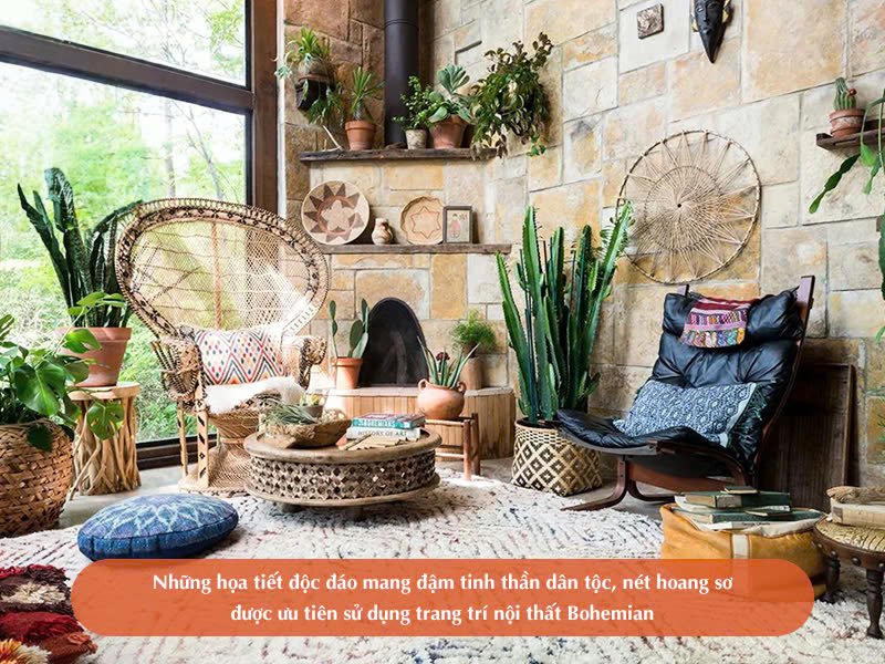 Phong cách thiết kế nội thất Bohemian