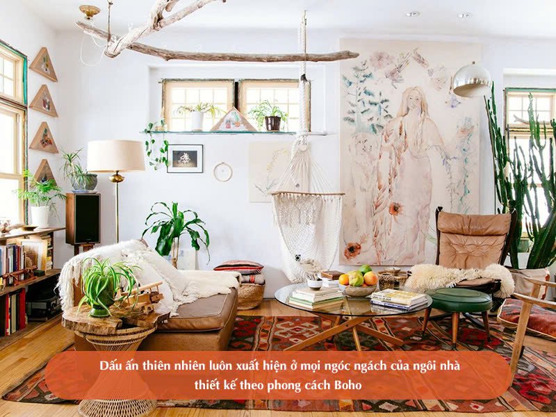 Phong cách thiết kế nội thất Bohemian