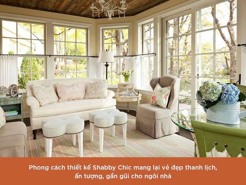 Phong cách thiết kế Shabby Chic 