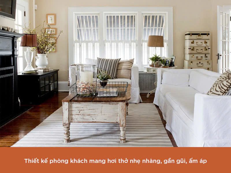 Phong cách thiết kế Shabby Chic 