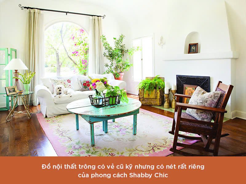 Phong cách thiết kế Shabby Chic 
