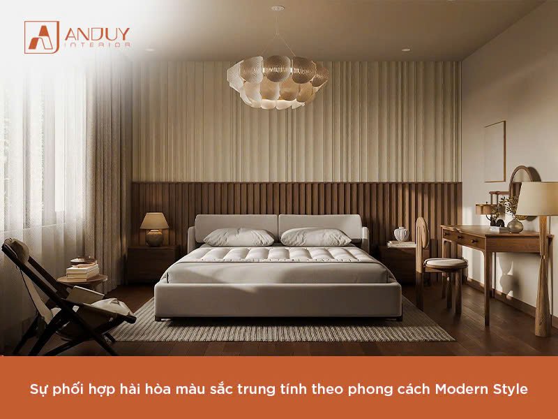 Phong cách thiết kế nội thất hiện đại trong phòng ngủ cho người có gu
